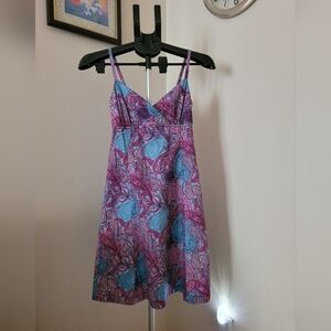 Elegant Purple and Blue Women's Mini Dress